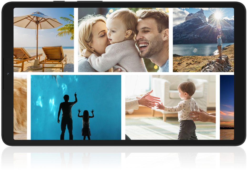 tab displays a collage of images in landscape.