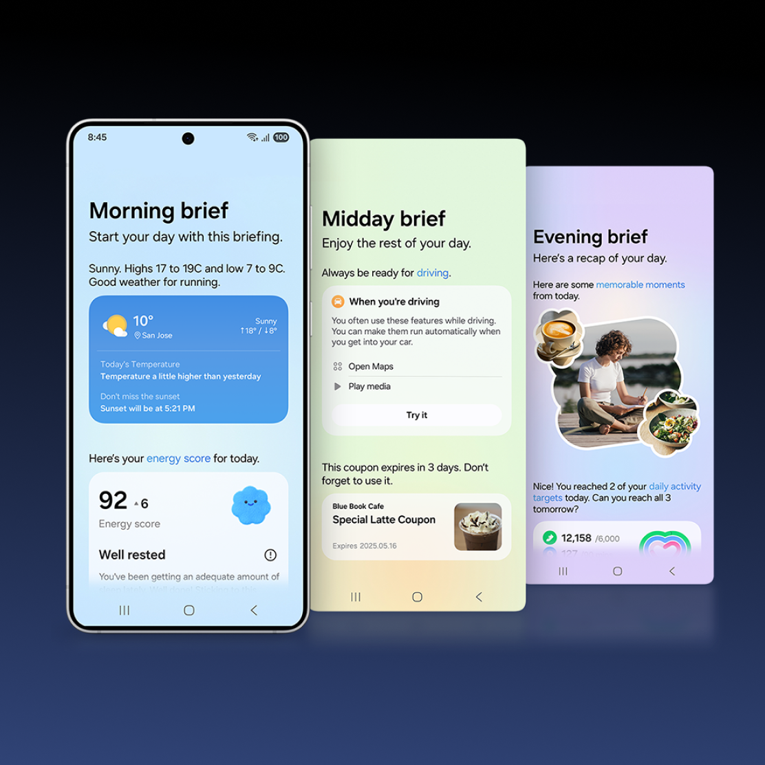 3 slides of Now brief usage