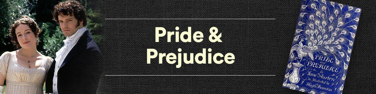 Jennifer Ehle and Colin Firth in Pride & Prejudice, and the book cover.