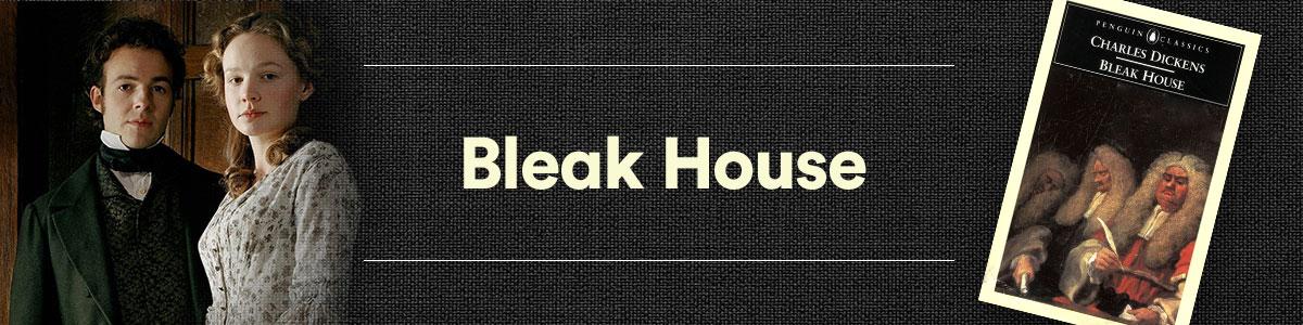 Richard Carstone and Carey Mulligan in Bleak House, and the book cover.