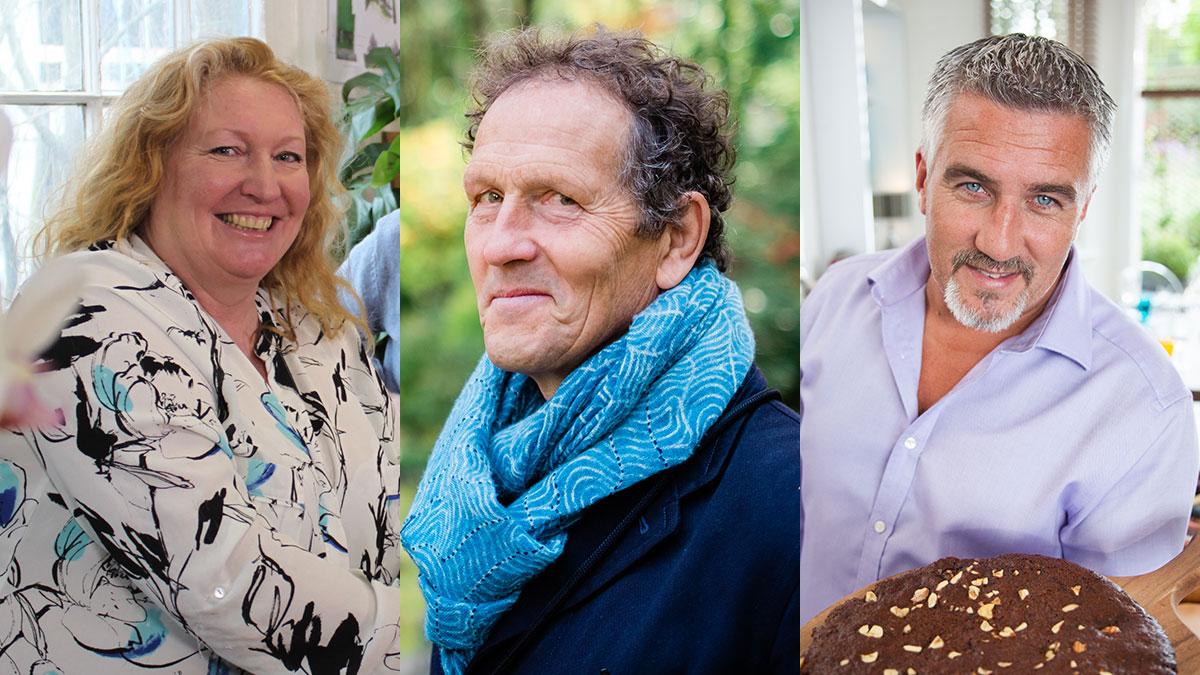 Catch Charlie Dimmock, Monty Don and Paul Hollywood in action on Inside Outside.