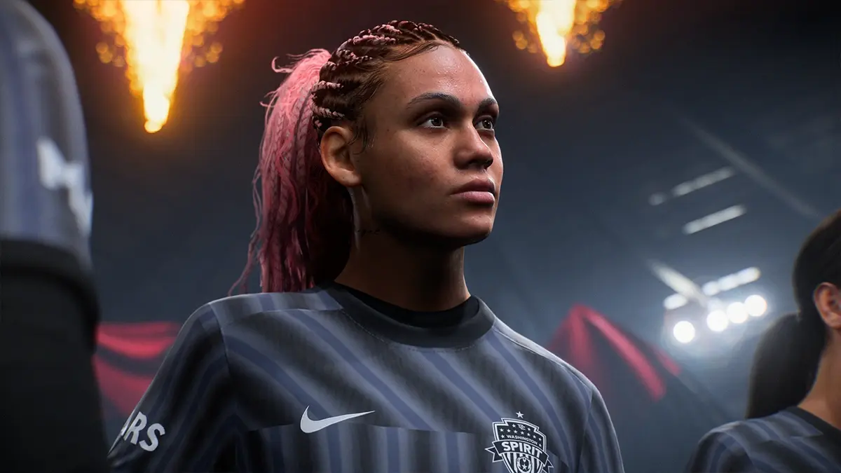 Washington Spirit’s USWNT star Trinity Rodman in EA Sports FC 26, available 26 September.