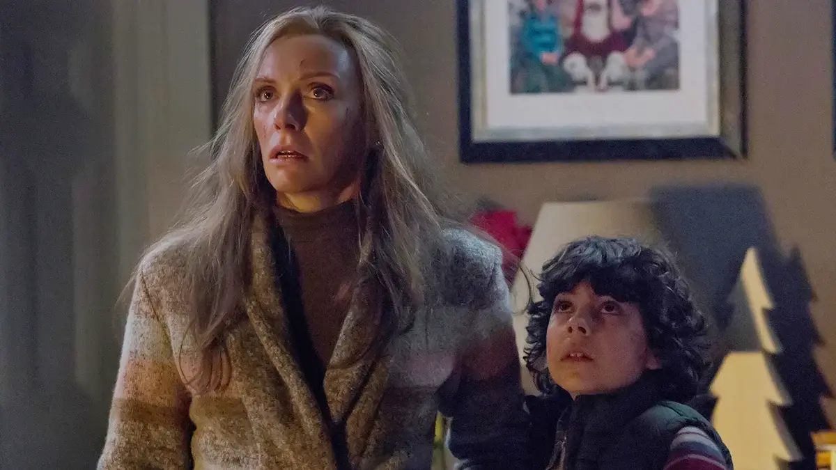 Toni Collette stars in Krampus on Virgin TV Ultra HD.