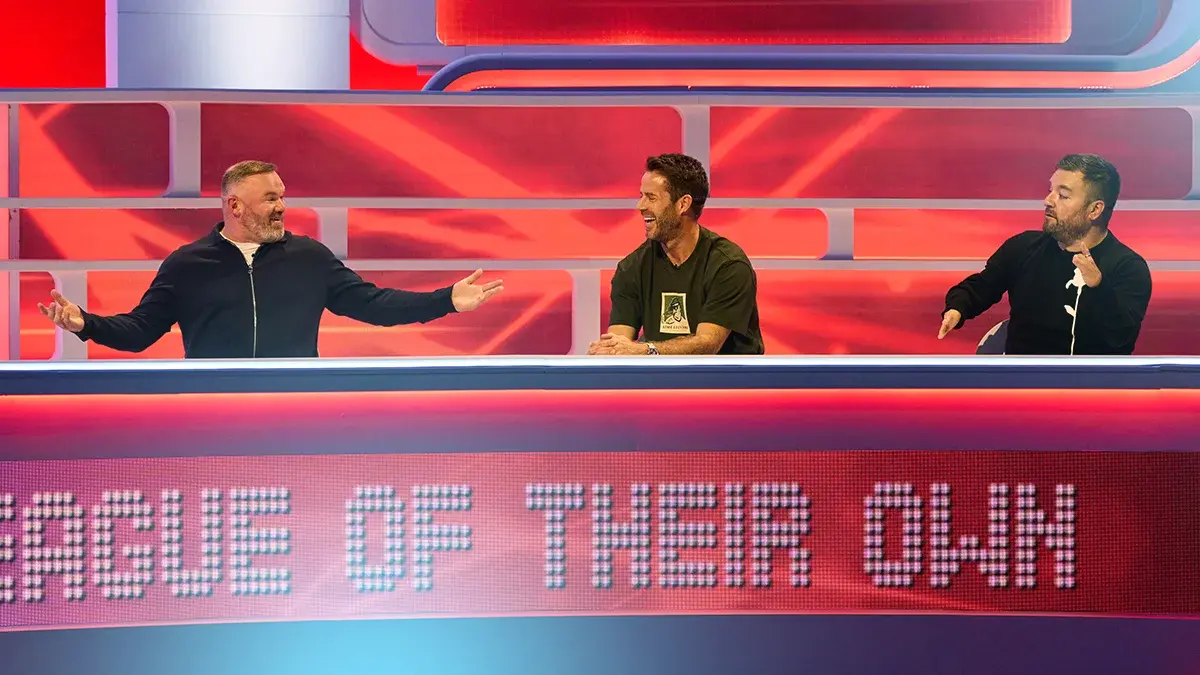 Guests Wayne Rooney and Alex Brooker join Team Jamie in series 20 of A League Of Their Own.