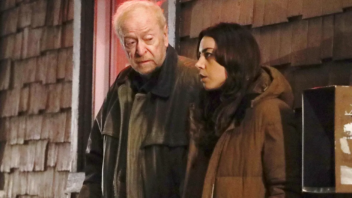Michael Caine and Aubrey Plaza star in Best Sellers on Virgin TV Ultra HD.