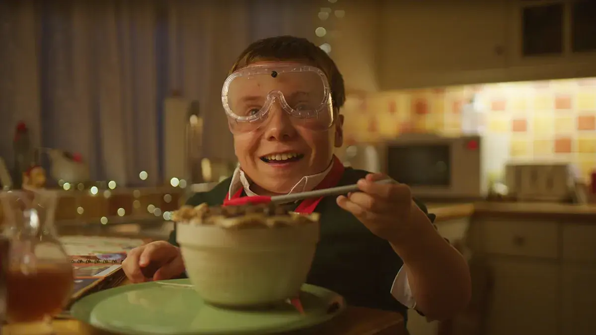 Lenny Rush in Finding Father Christmas on Channel 4.