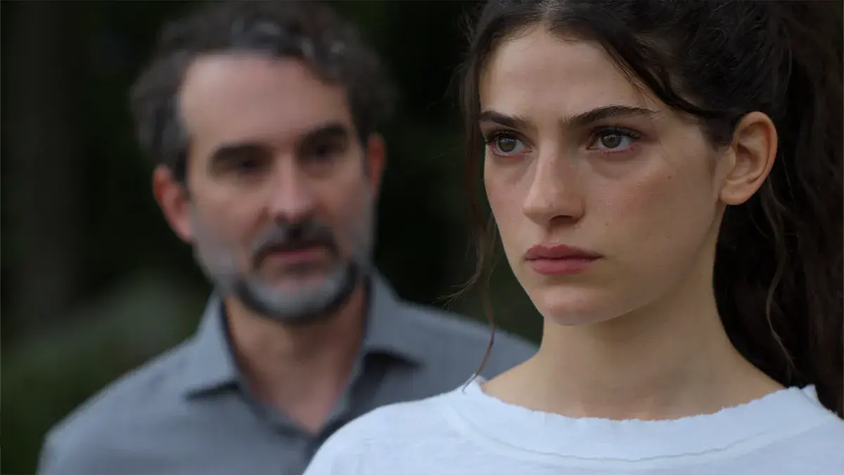 Jay Duplass and Ella Rubin in Sterling Point, this summer on Apps > Prime Video on Virgin TV.