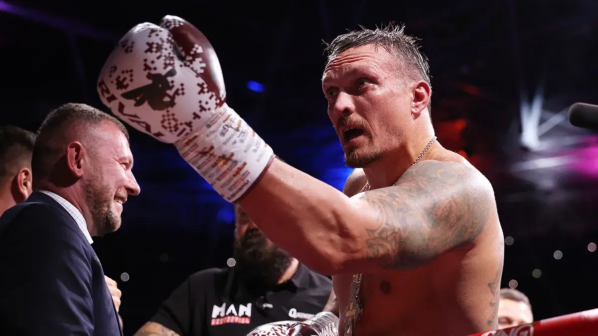Undefeated heavyweight boxing champ Oleksandr Usyk.