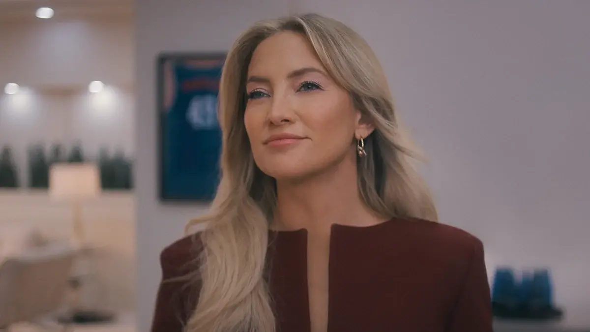 Kate Hudson in season 2 of Running Point, coming to Netflix in April.