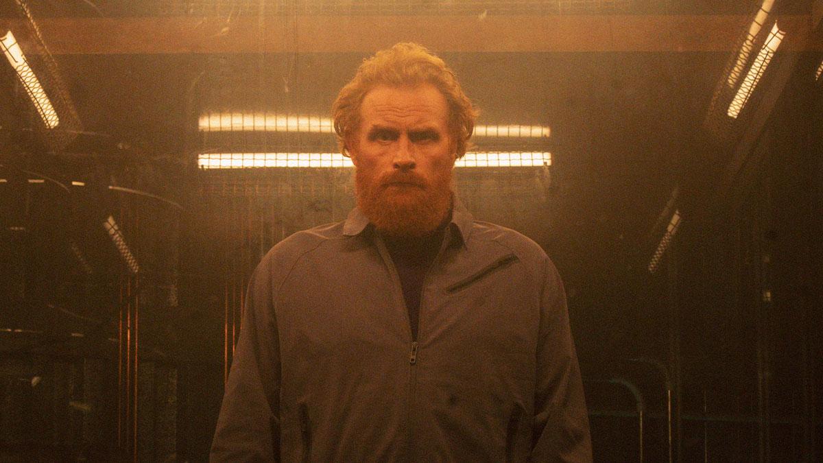Kristofer Hivju as Jensen Lind in The Iris Affair.