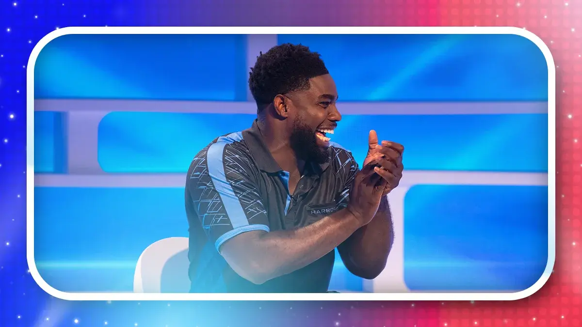 Micah Richards, regular panellist on A League Of Their Own on Sky Max.