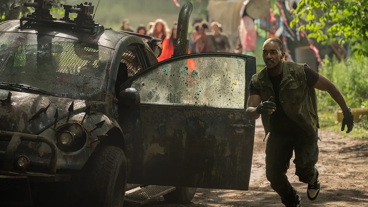 Anthony Mackie in Twisted Metal season 2, available on Paramount+ this month.