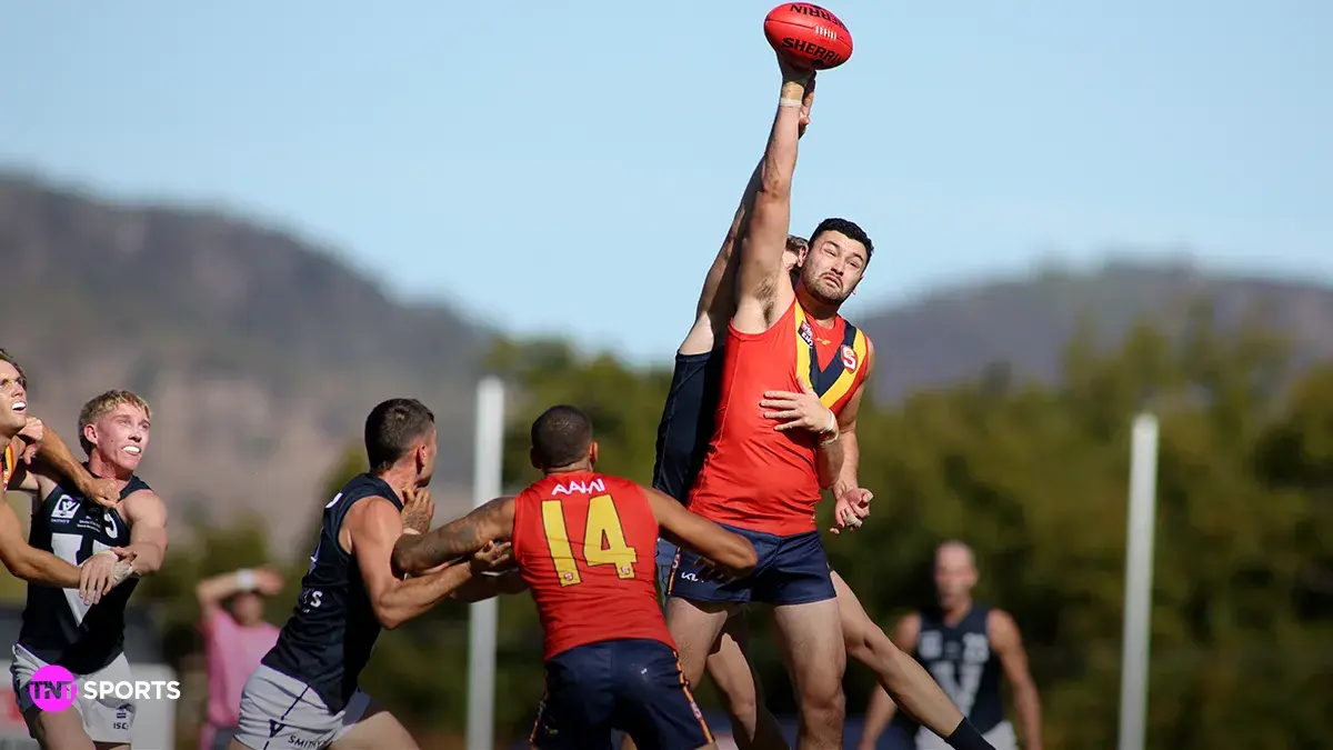 AFL Men action on TNT Sports.