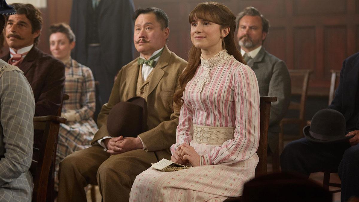 Justine Moore stars as June Forsyte.