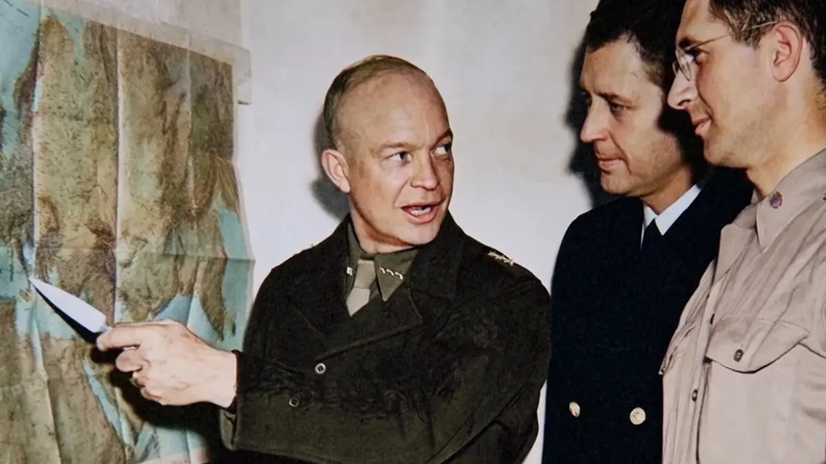 General Dwight D Eisenhower, who was Supreme Allied Commander during the Second World War.