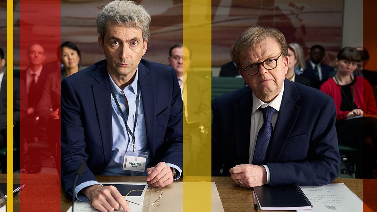 David Tennant and Toby Jones in The Hack, coming to ITV1 later this autumn.