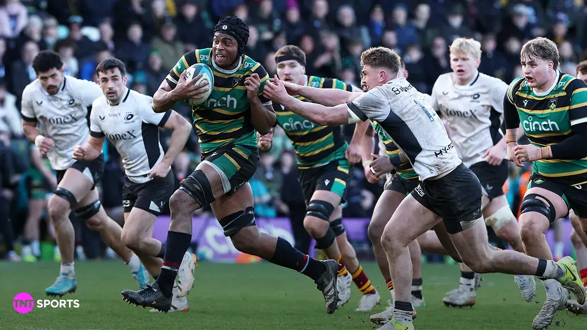 PREM rugby action on TNT Sports.