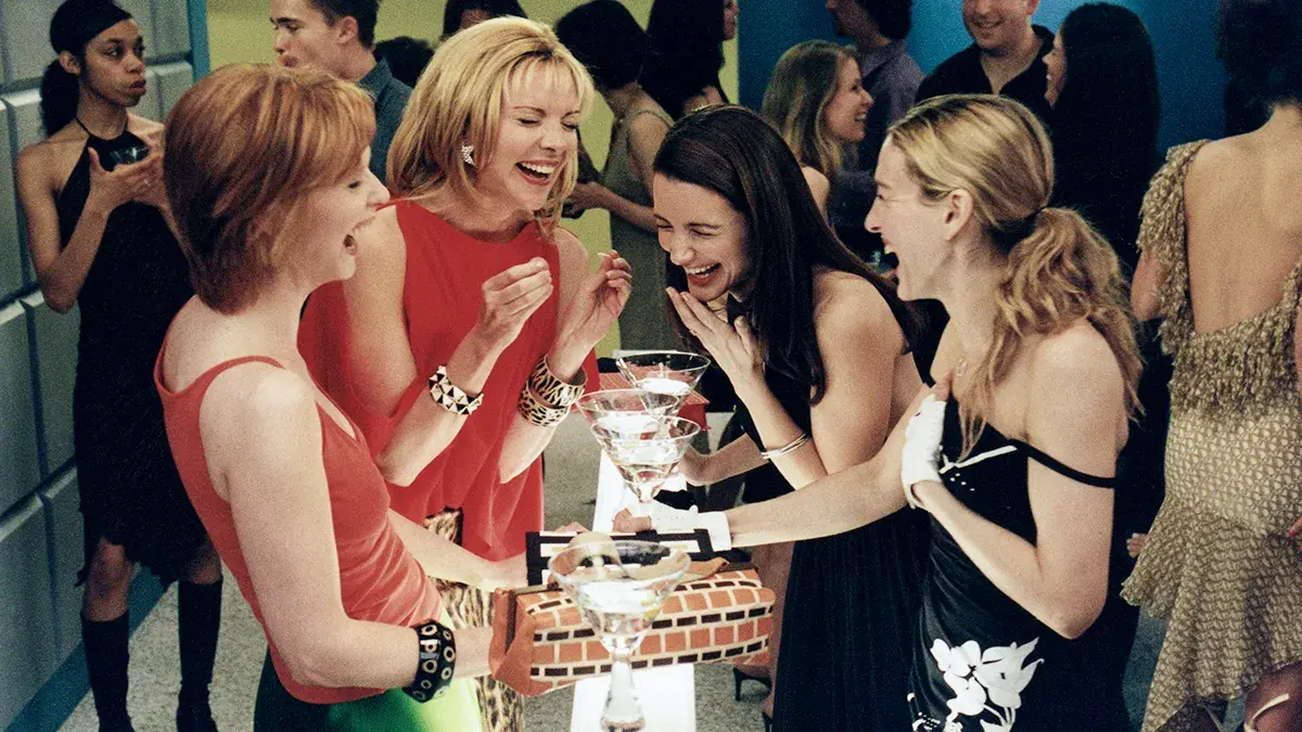 Cynthia Nixon, Kim Cattrall, Kristin Davis and Sarah Jessica Parker in Sex And The City.