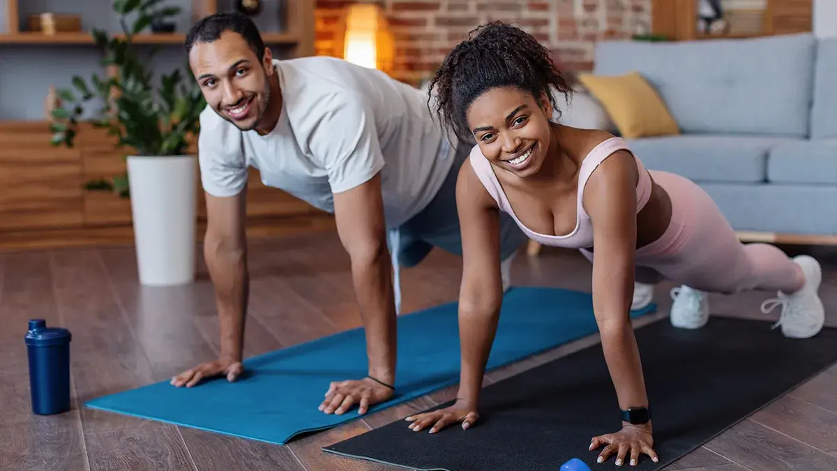 Fit at Home app on Virgin TV.