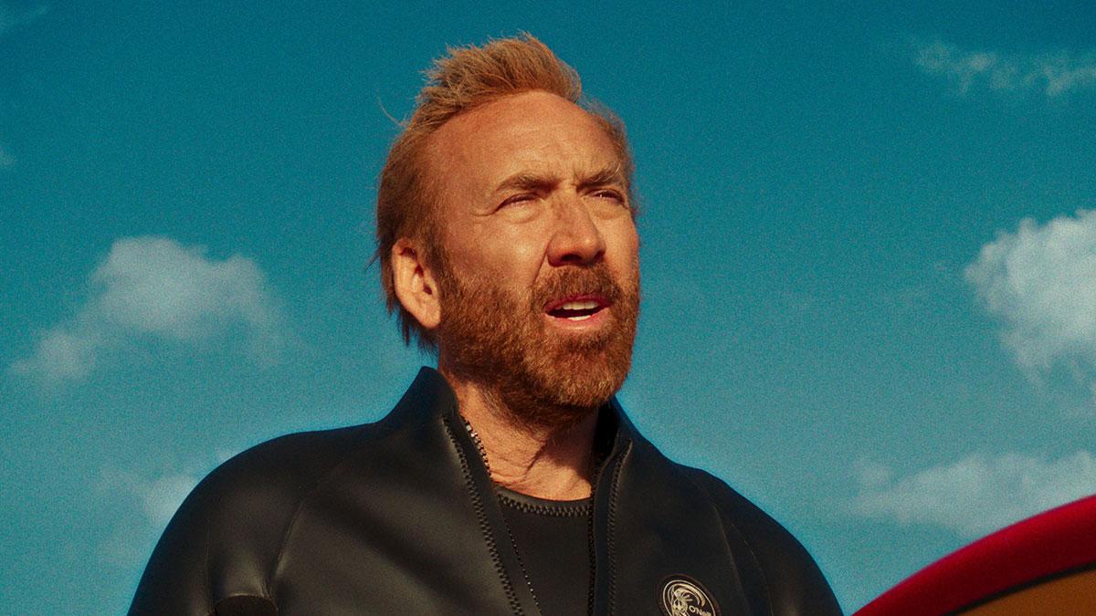 Nicolas Cage in The Surfer, available this month on Sky Cinema.
