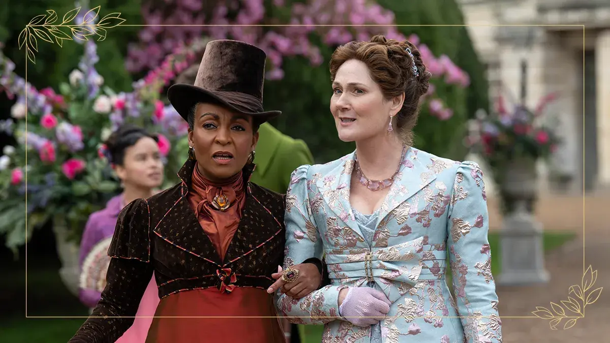 Adjoa Andoh and Ruth Gemmell reprise their roles as Lady Danbury and Lady Bridgerton.