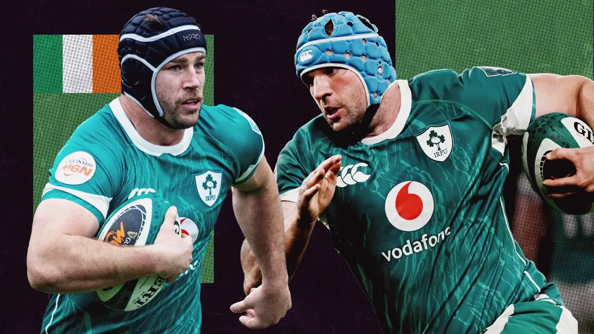 Ireland’s Caelan Doris and Tadhg Beirne.