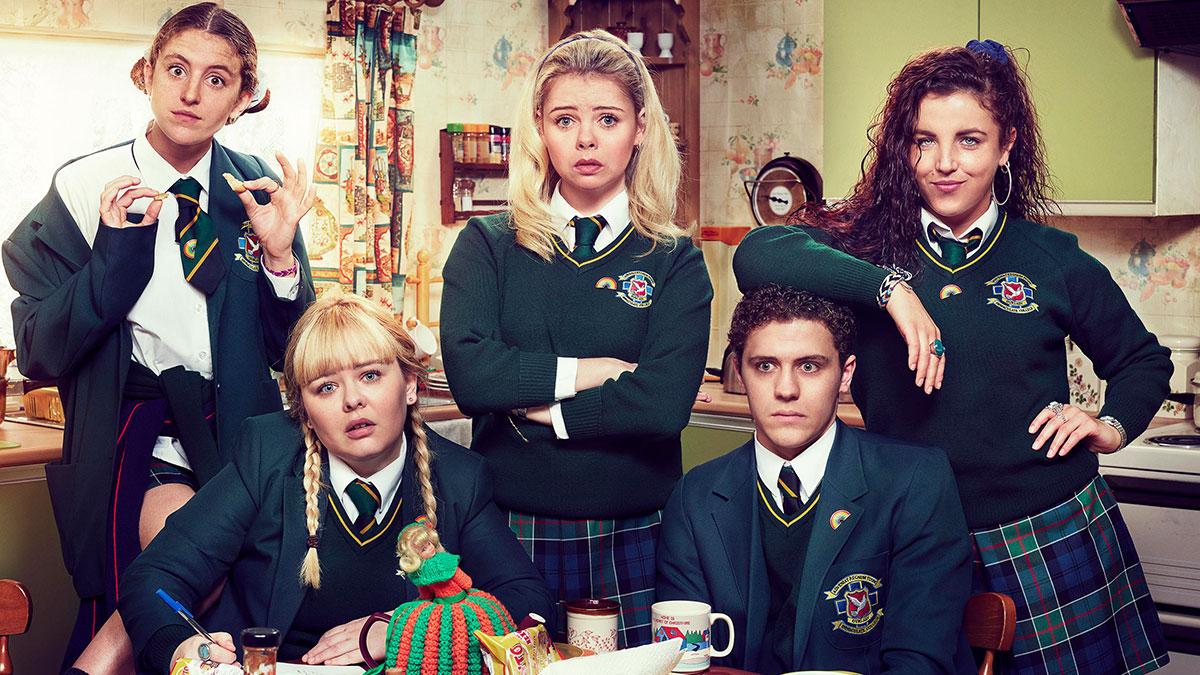 Find series 1-3 of Derry Girls in Apps > Channel 4 and Apps > Netflix now.