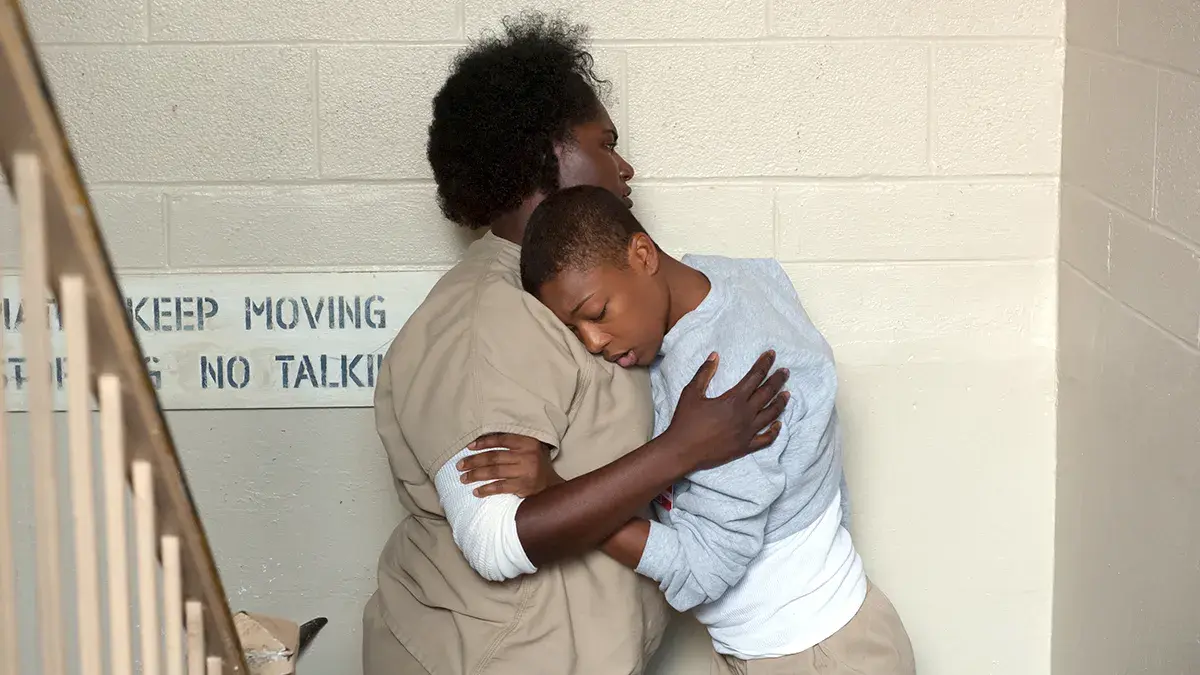 Danielle Brooks and Samira Wiley in Orange Is The New Black.