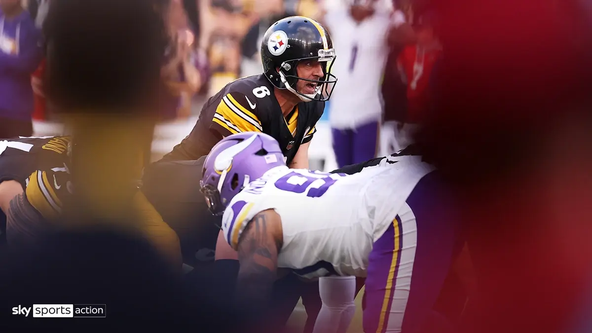 Aaron Rodgers of the Pittsburgh Steelers. Watch NFL action live on Sky Sports this month.