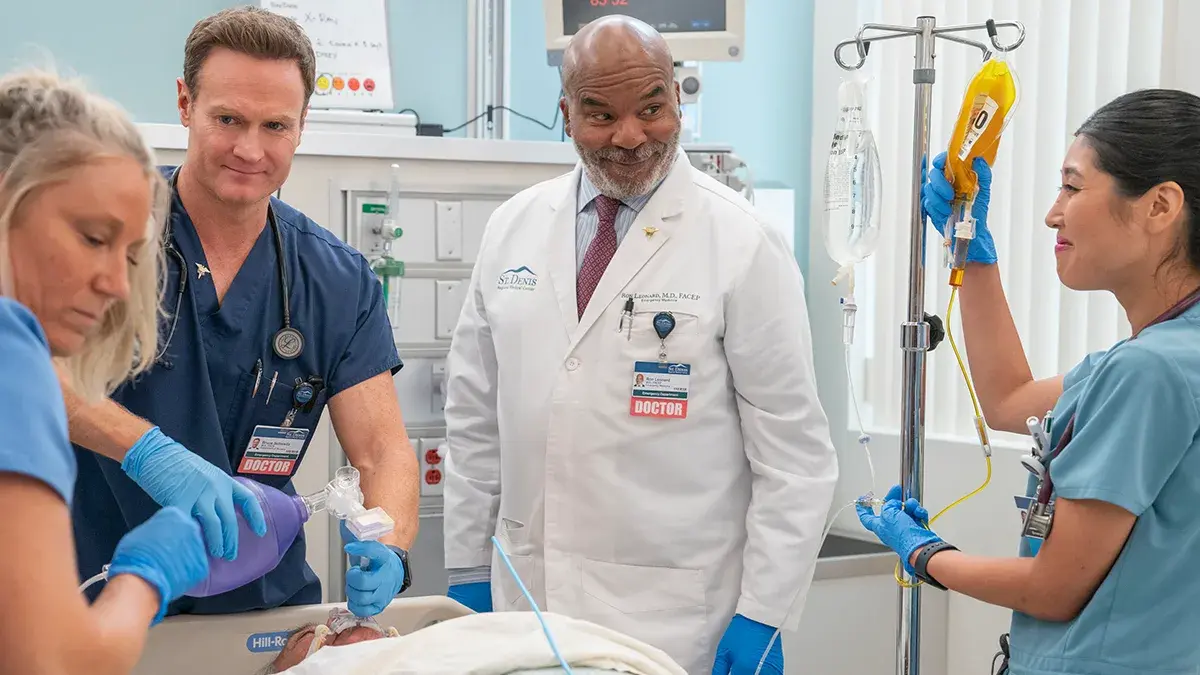 Stream St Denis Medical in Apps > BBC iPlayer, with season 2 arriving on Friday 1 May.