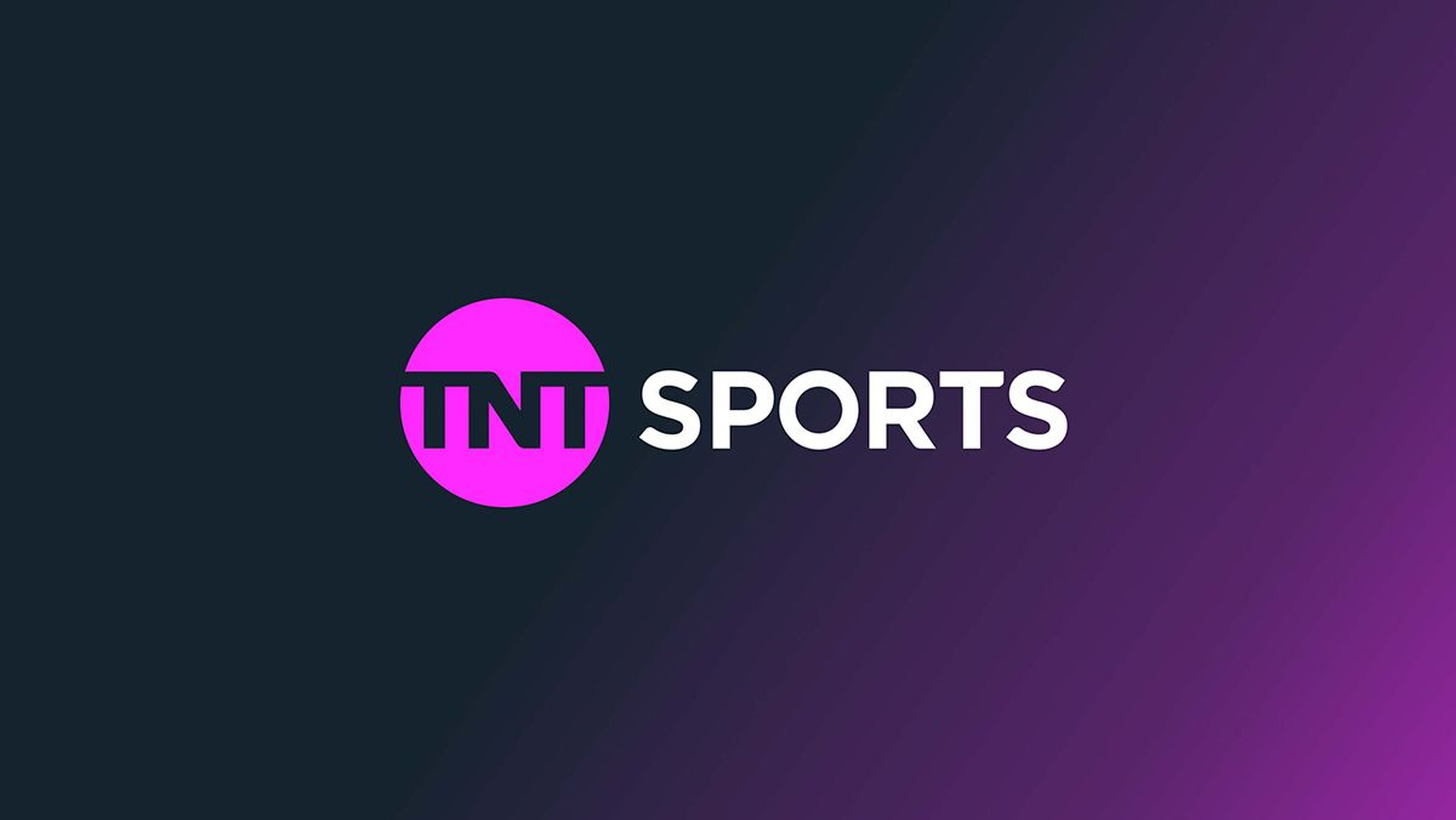 TNT Sports logo on a black/purple gradient background