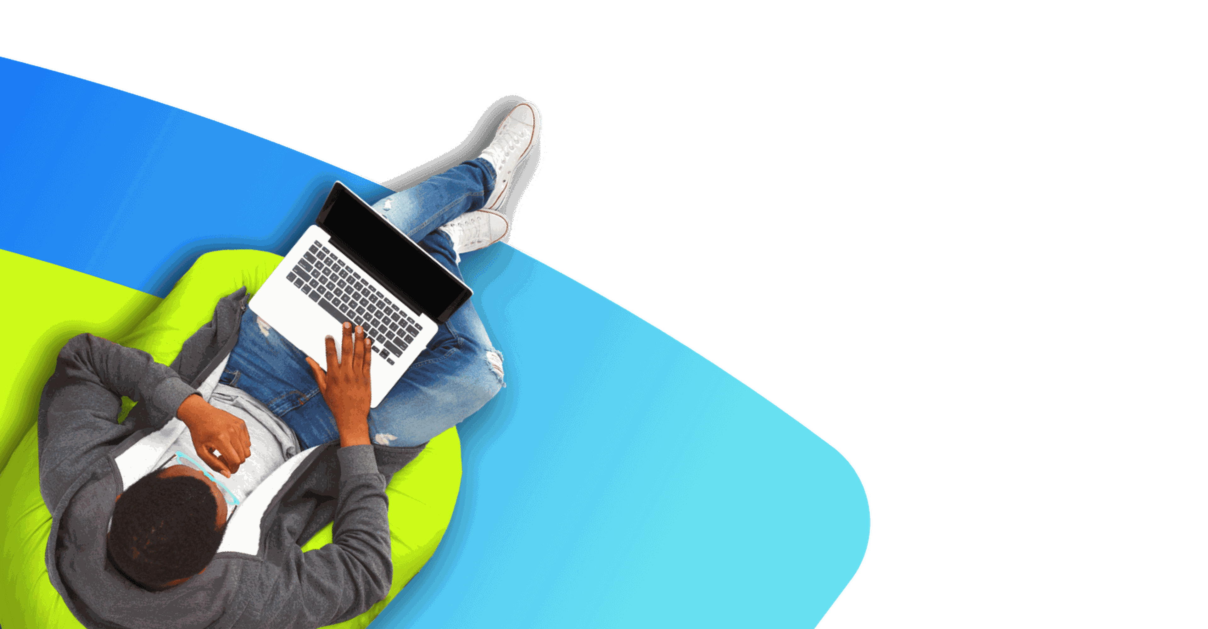 Student browsing using Virgin Media Student Broadband