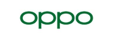 The image shows the Oppo logo in green lowercase letters on a white background.