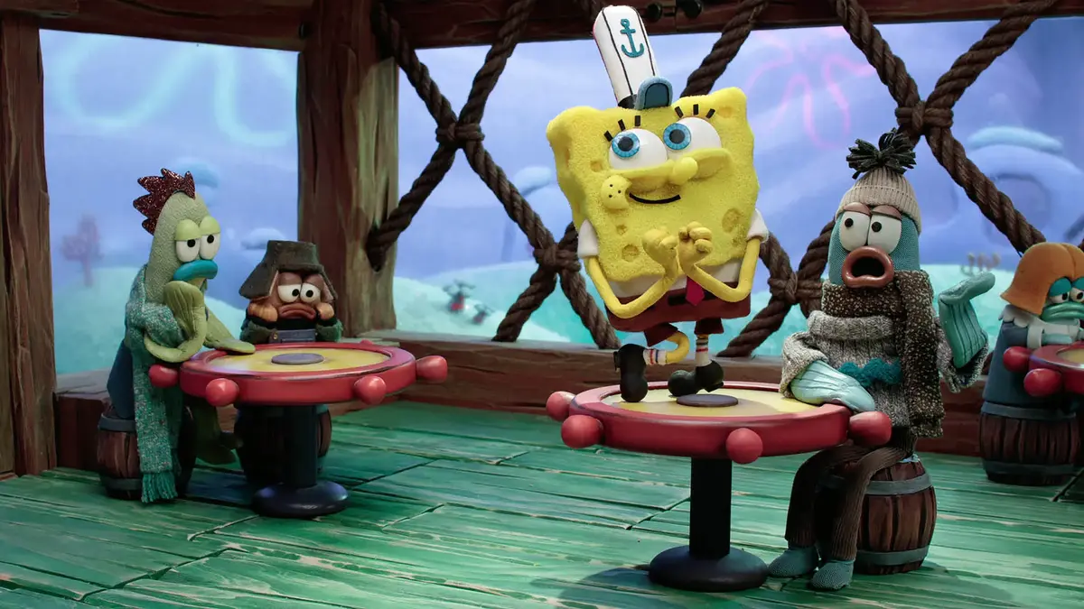 SpongeBob SquarePants, available on Nickelodeon on Virgin TV.