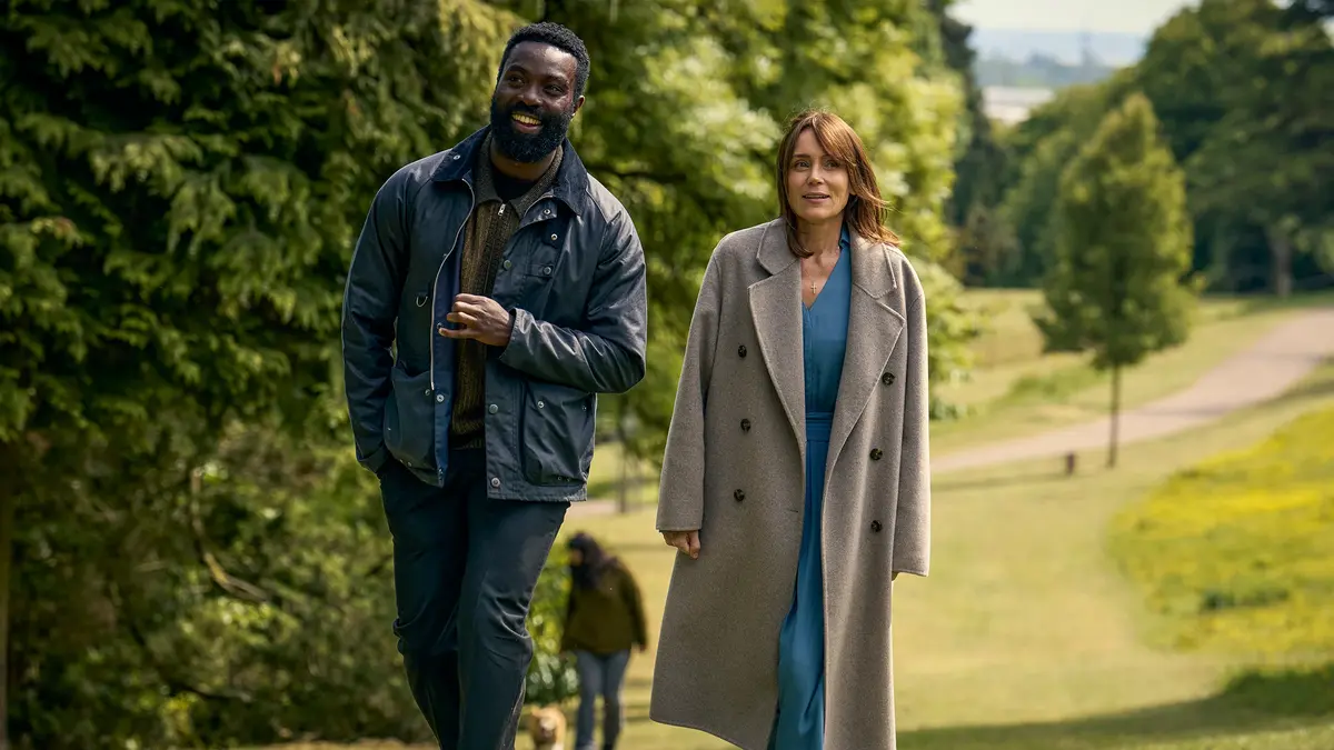 Paapa Essiedu and Keeley Hawes star in Falling. Watch it on Channel 4 this week.