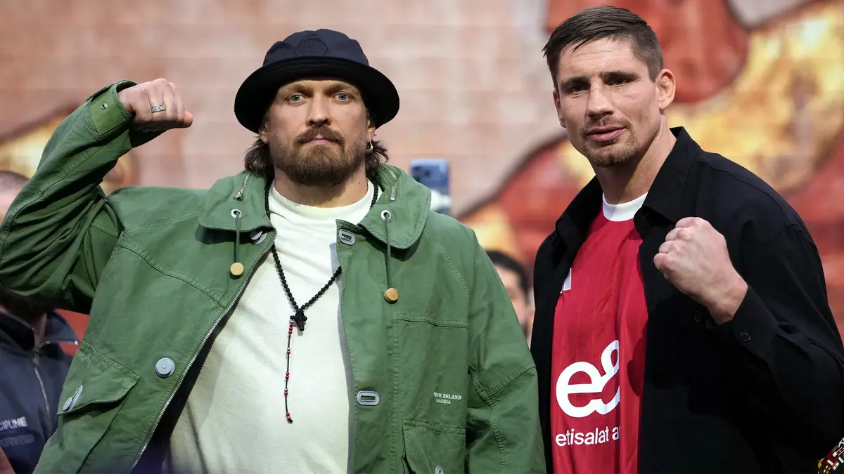 Oleksandr Usyk and Rico Verhoeven. Watch their fight on DAZN with Virgin Media.
