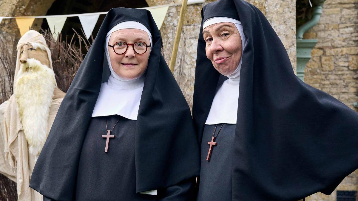 Lorna Watson and Virginia Fiol in series 4 of Sister Boniface Mysteries, on U&Drama HD (CH 116) from Friday 26 September.
