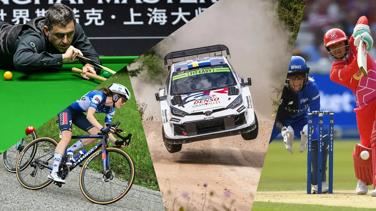 Snooker’s, cycling, rallying, cricket and more live sport on Virgin TV this week (30 July – 6 August).