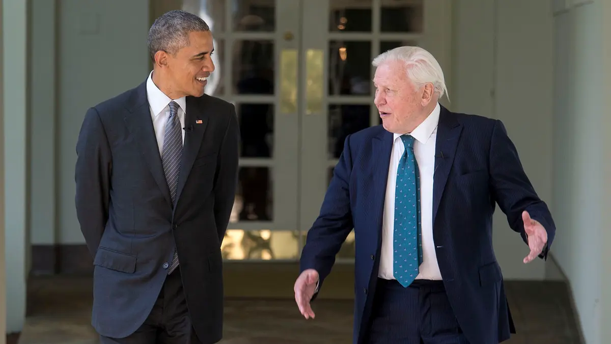 Barack Obama meets Sir David Attenborough in the World Environment Day showcase on CH 100.