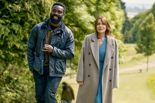 Paapa Essiedu and Keeley Hawes star in Falling. Watch it on Channel 4 this week.