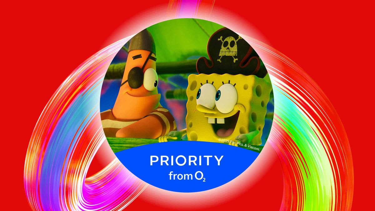 Win tickets to watch The SpongeBob Movie: Search For SquarePants before anyone else with Priority from O2.