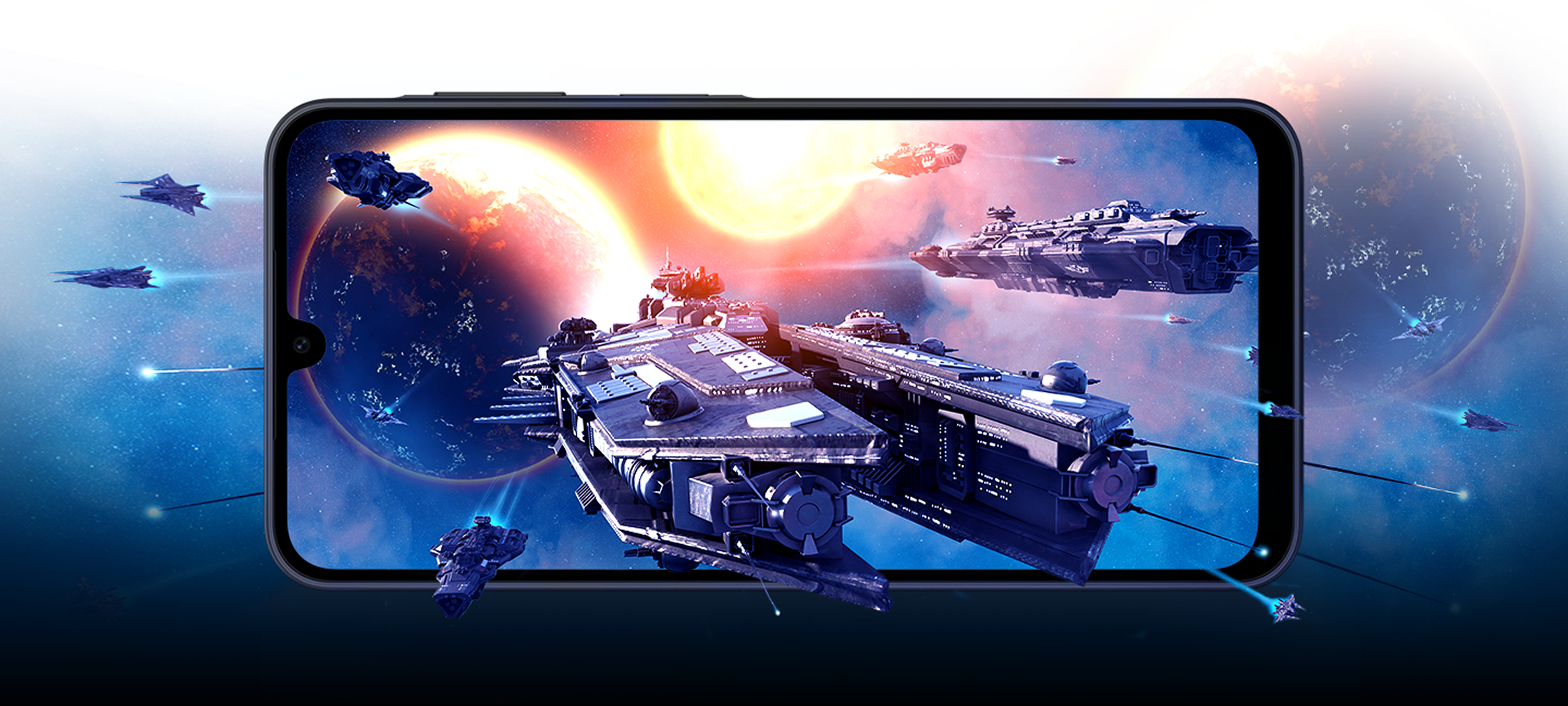 An illustration demonstrating the A17 5G delivering responsive gaming