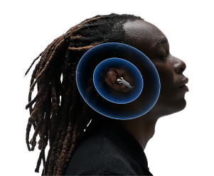 A man wearing buds3 pro designed for perfect fit