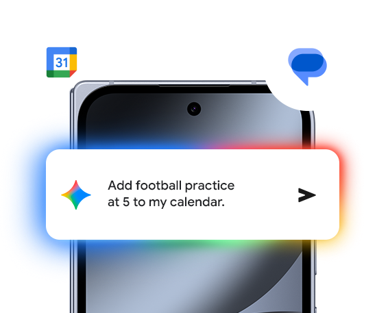 Image shows a Pixel phone screen and how Gemini can help organise your life