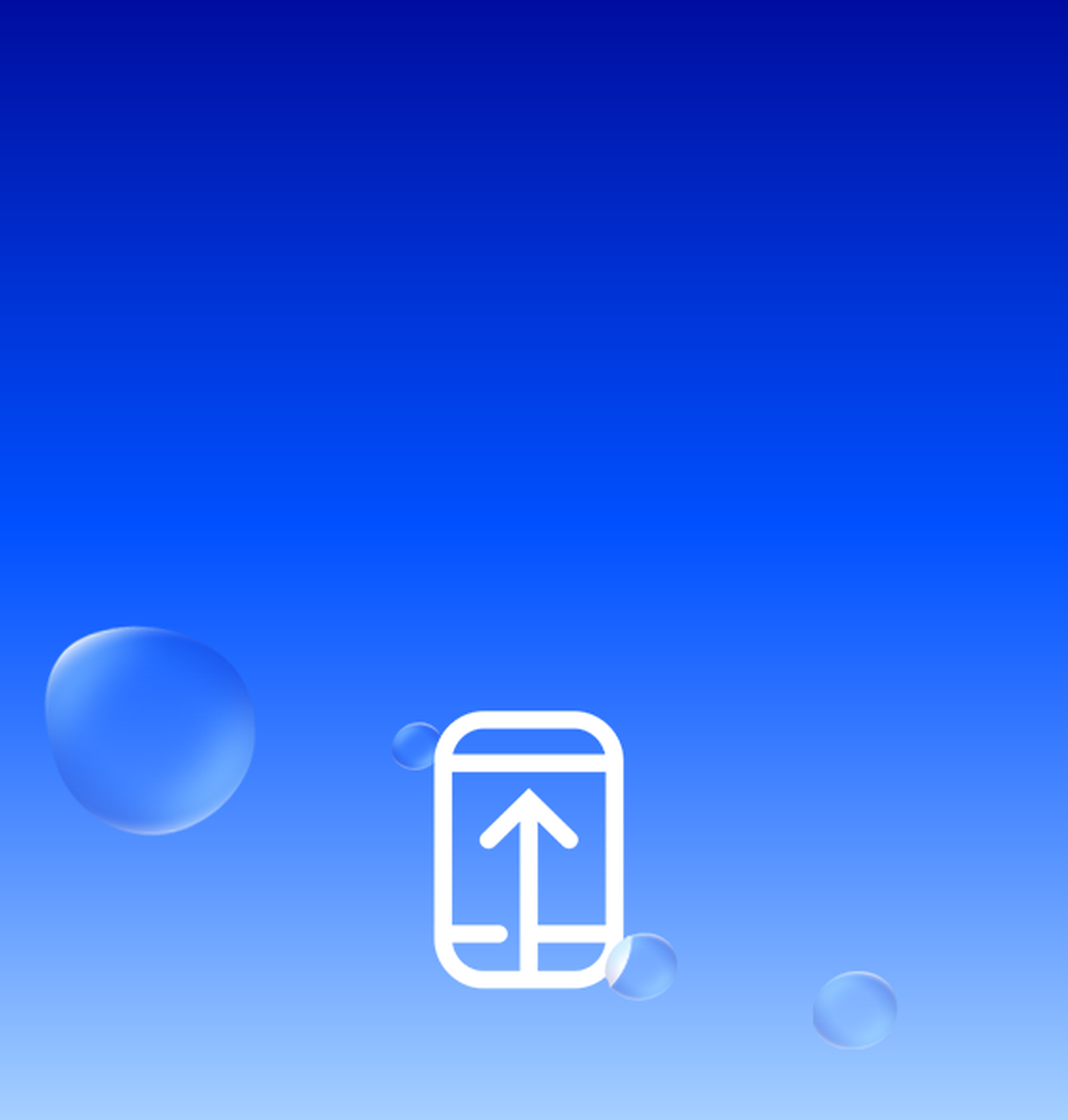 Top Up icon with bubbles