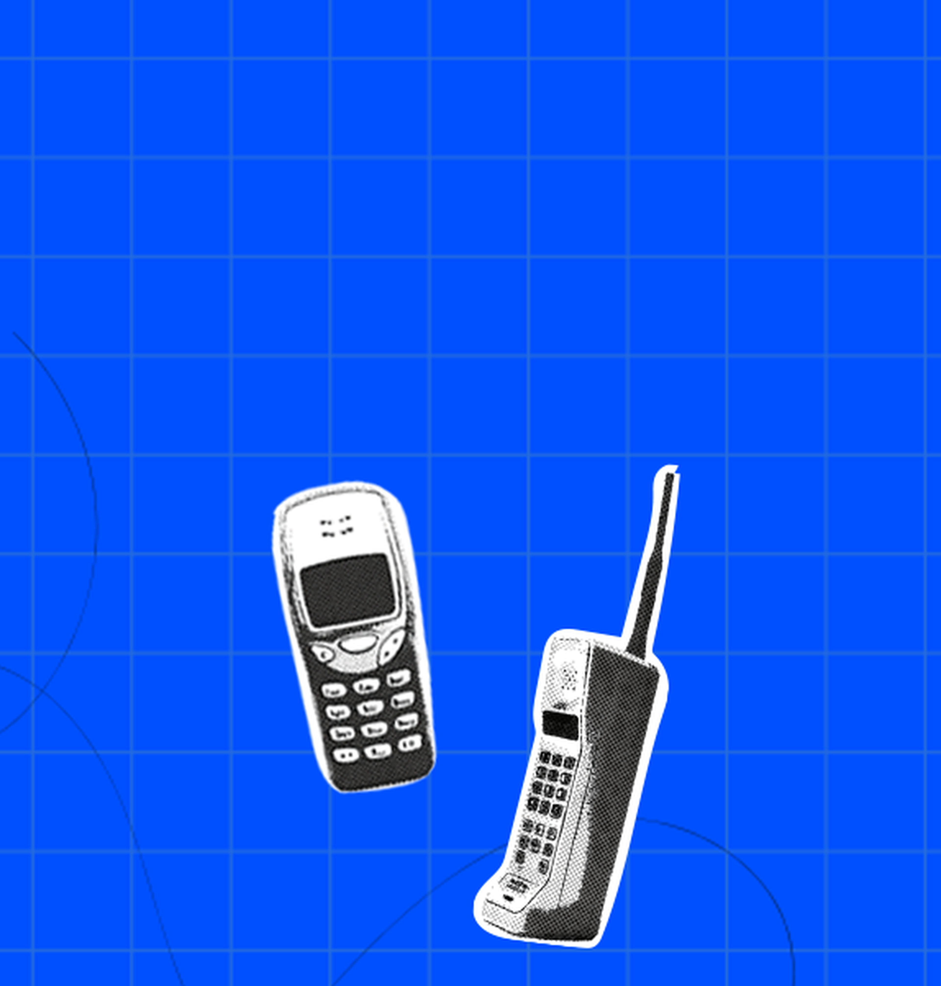 First mobile phones banner