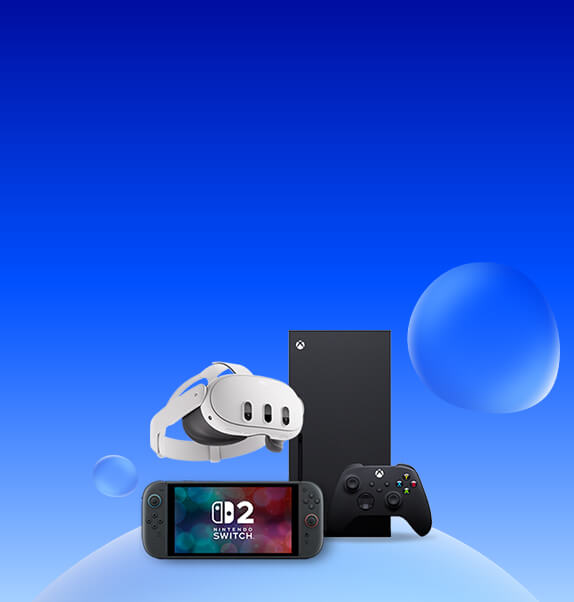 Selection of gaming consoles
