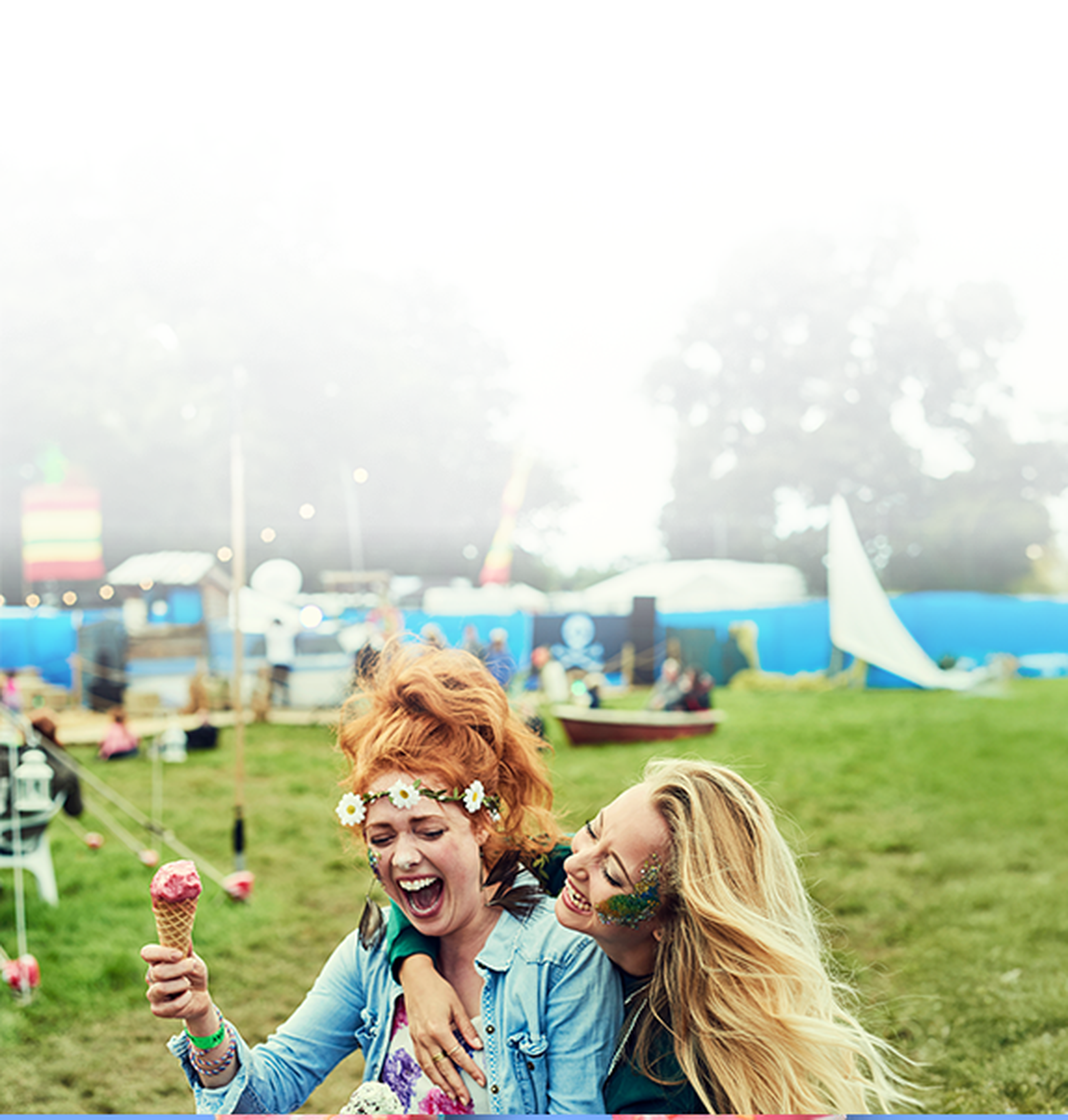 two girls at a festival