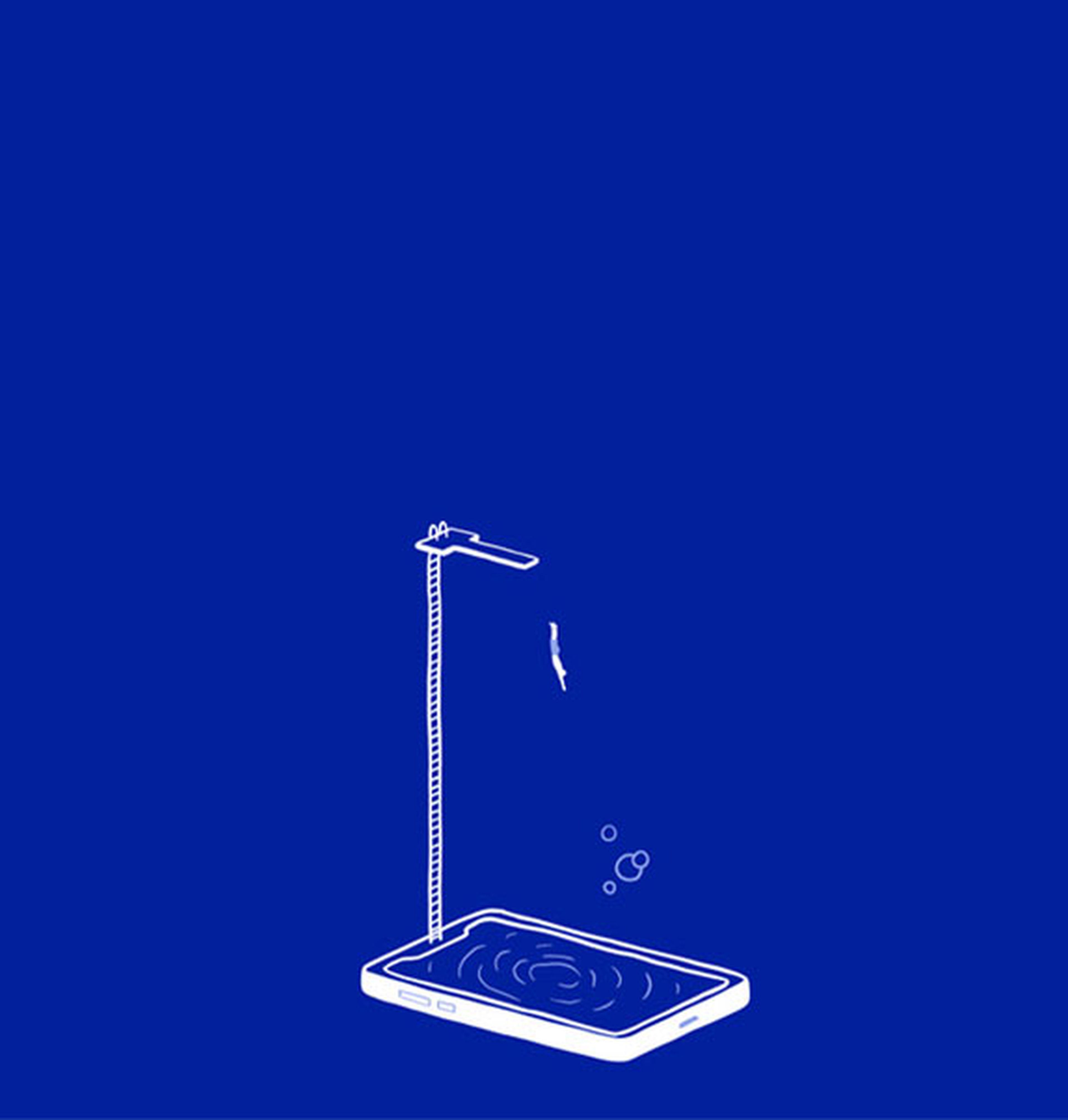 Icon of person jumping into a pool