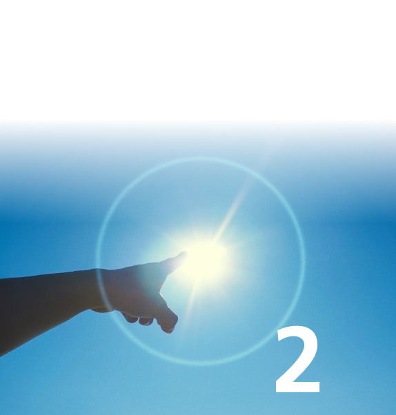 Two people clasping hands